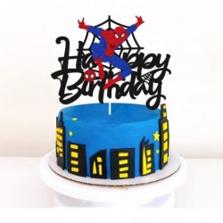 Spider Cake Topper Spider Birthday Cake Decoration Spidey Happy Birthday Cake Decor for Men Boy Children Bday Party Supplies ...