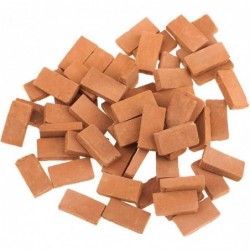 300 Pcs Mini Red Wall Bricks Model Brick Building Set Miniature Bricks Figurine Landscaping Accessories DIY Fake Bricks Model...