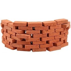 300 Pcs Mini Red Wall Bricks Model Brick Building Set Miniature Bricks Figurine Landscaping Accessories DIY Fake Bricks Model...