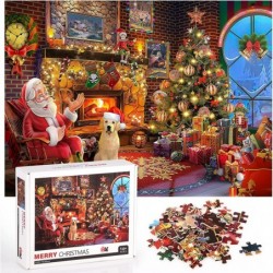 1000 Pieces Jigsaw Puzzles for Adults and Kids Santa Claus Christmas Fireplace Puzzle Christmas Tree for Christmas Thanksgivi...