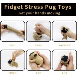 Squishies Sensory Fidget Toy Stress Relief Pug Toy for Adults and Kids Tear-Resistant Non-Toxic Squeeze and Stretch for Anxie...