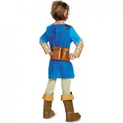 Link Costume for Kids Deluxe Official Zelda Costume Tunic with Ears and Boot Covers from Breath of the Wild Child Size Extra ...