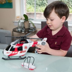 Maxx Action Large Helicopter - Lights and Sounds Vehicle with Motorized Turbine and Spinning Rotors - Sunny Days Entertainmen...