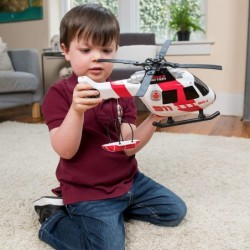 Maxx Action Large Helicopter - Lights and Sounds Vehicle with Motorized Turbine and Spinning Rotors - Sunny Days Entertainmen...