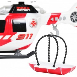 Maxx Action Large Helicopter - Lights and Sounds Vehicle with Motorized Turbine and Spinning Rotors - Sunny Days Entertainmen...