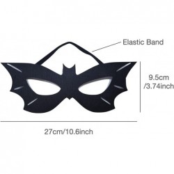 Batgirl Costume Mask Black Red Eye Mask Half Face Masks For Halloween Costume Cosplay Raves Party (Full Black) $16.48 Kids' C...