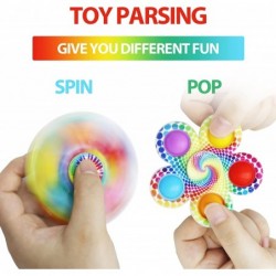 4 Pack Pop Fidget Spinner Toys Push Hand Spinner Stress Relief Toy Colorful Pop Bubble Game Hand Finger Press Toy $28.99 Fidg...