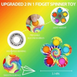 4 Pack Pop Fidget Spinner Toys Push Hand Spinner Stress Relief Toy Colorful Pop Bubble Game Hand Finger Press Toy $28.99 Fidg...