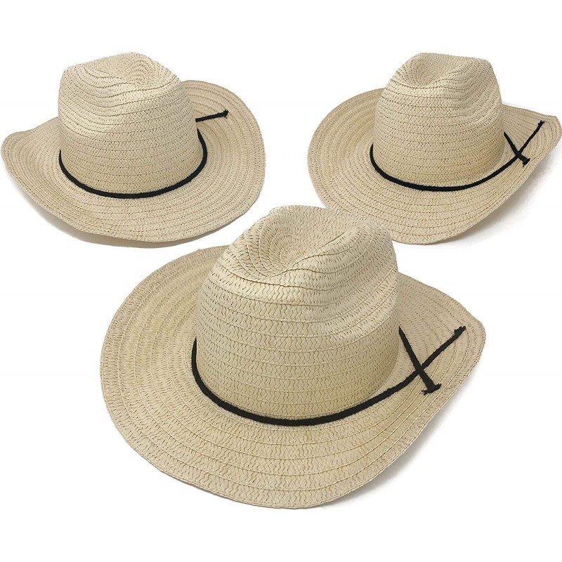 12 Piece Cowboy Hats - Adult Western Straw Hats with Band for Western Theme Party $74.83 Kids' Party Hats