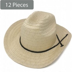 12 Piece Cowboy Hats - Adult Western Straw Hats with Band for Western Theme Party $74.83 Kids' Party Hats