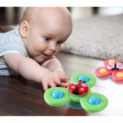 3PCS Suction Cup Spinner Toy Cartoon Animal Rotating Suction Cups Suction Cup Spinning Toys Baby Bath Spinner Toy with Rotati...