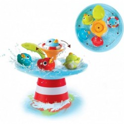 Duck Race Baby Bath Toy - Water Fountain and Four Racing Magical Ducks for Bathtime Sensory Development - Bath Time Fun 6 Mon...