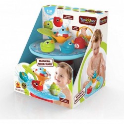 Duck Race Baby Bath Toy - Water Fountain and Four Racing Magical Ducks for Bathtime Sensory Development - Bath Time Fun 6 Mon...