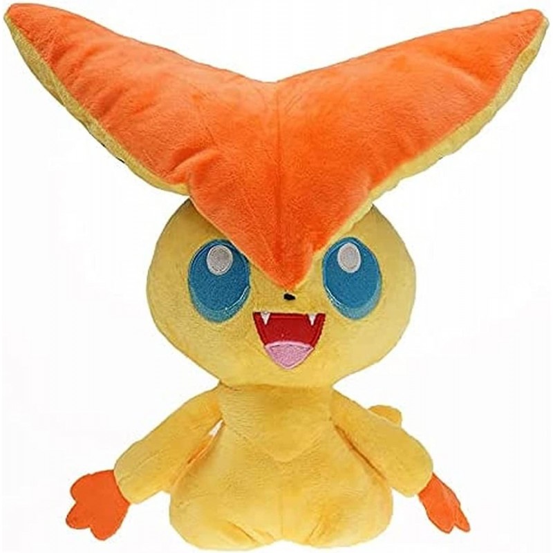 Victini: 28 cm Cartoon Plush Toys Cute Animal Plush Toys Children's Favorite Dolls Soft and Cute Plush Toys The Best Gift for...