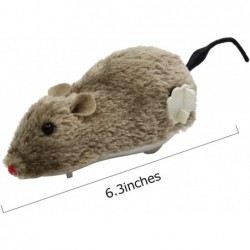 Wind Up Racing Mice Toys 4 Pcs Realistic Jumping Rat Plush Mice with Twirling Tail for Halloween Decoration Prank Mouse Play ...