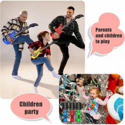 11Pcs Inflatable Rock Star Band Set Waterproof PVC Music Instruments Party Props Blow Up Guitar Microphones Saxophone for Kid...