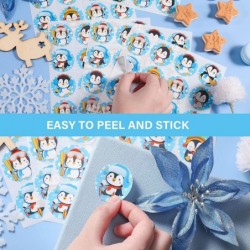 600 Pieces Penguin Stickers Winter Penguin Stickers Sheets Penguin Classroom Stickers Decals Seals Cards for Kids Birthday Pa...