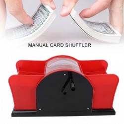 Card Shuffler 2 Deck Hand Crank Manual Card Mixer Deluxe Card Shuffler Casino Equipment Card Shuffling Machine For Playing Ca...