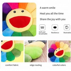 SENCC Sunflower Plush Pillow Flower Plush Pillow Sofa Cushion Colorful Sunflower Plush Toy for Watching TV Home Reading Bedro...