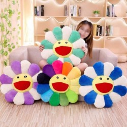 SENCC Sunflower Plush Pillow Flower Plush Pillow Sofa Cushion Colorful Sunflower Plush Toy for Watching TV Home Reading Bedro...