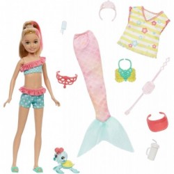 Mermaid Power Stacie Doll with 10 Pieces Including Clothing Mermaid Tail Pet & Accessories Toy for 3 Year Olds & Up $29.35 Dolls