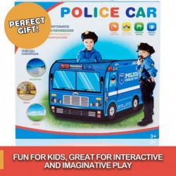 Police Truck Kids Pop Up Play Tent - Foldable Indoor and Outdoor Playhouse for Toddlers Boys and Girls $47.49 Kids' Play Tent...