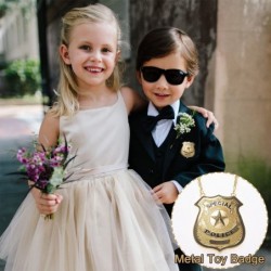 Ring Security Wedding Ring Bearer - Ring Bearer Gifts Kids Toy Badge Ring Bearer Sunglasses Toy Handcuffs & Security Earpiece...