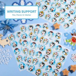 600 Pieces Penguin Stickers Winter Penguin Stickers Sheets Penguin Classroom Stickers Decals Seals Cards for Kids Birthday Pa...