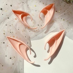 2 Pairs Fairy Pixie Elf Ears elf Ears for Cosplay Accessories Fairy Costume for Women elf Ears Brown Skin Fairy Ears for Chri...