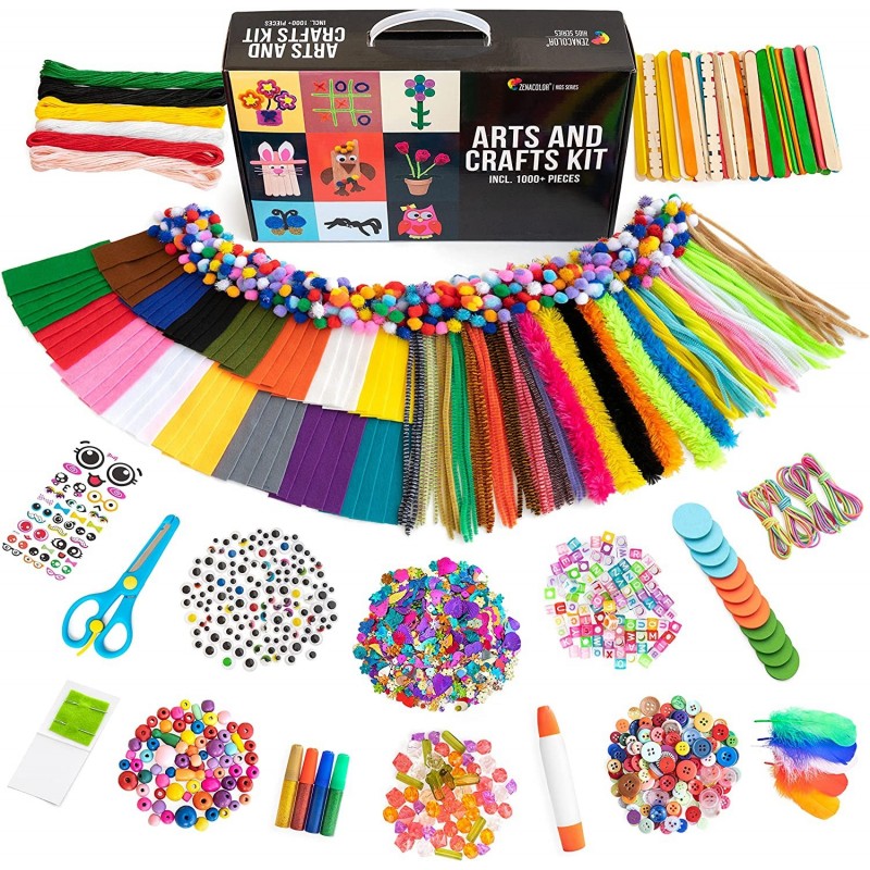 Craft Kit with 1000+ Pieces for Arts and Crafts with Ebook - Make Your own Toys $49.19 Craft Kits