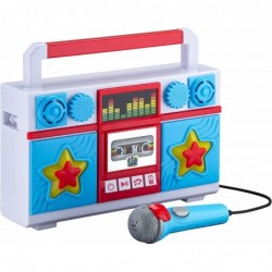 Mother Goose Club Sing Along Boombox with Microphone Built in Music Flashing Lights Real Working Mic for Kids Karaoke Machine...