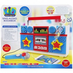 Mother Goose Club Sing Along Boombox with Microphone Built in Music Flashing Lights Real Working Mic for Kids Karaoke Machine...