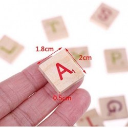 200Pcs Wood Scrabble Tiles Letters Alphabet Colour Numbers Digital Puzzle Wooden Toys for Kid Favors $17.26 Domino & Tile Games