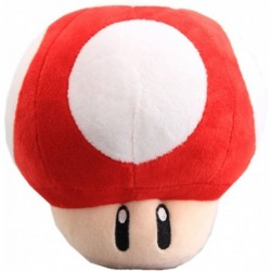 Red Super Mushroom Stuffed Plush 6'' $22.66 Plush Figure Toys