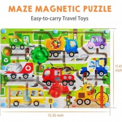 Magnetic Maze Board Game Wooden Magnetic Color Maze for Kids Brain Teaser Toddler Montessori Fine Motor Skills Toys for 3 4 5...