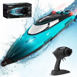 Remote Control Boat for Kids & Adults 20+ MPH Fast Rc Boat for Pools and Lakes 2.4 GHz Racing Boats with Rechargeable Battery...