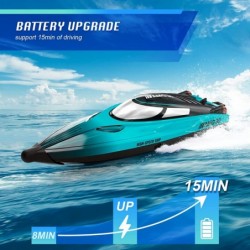 Remote Control Boat for Kids & Adults 20+ MPH Fast Rc Boat for Pools and Lakes 2.4 GHz Racing Boats with Rechargeable Battery...