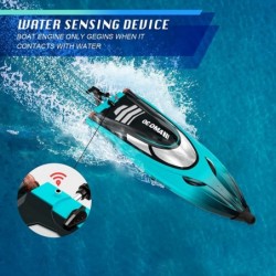 Remote Control Boat for Kids & Adults 20+ MPH Fast Rc Boat for Pools and Lakes 2.4 GHz Racing Boats with Rechargeable Battery...