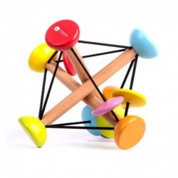 Wooden Baby Rattle Teething Tensegrity Ball Wooden Teether Springy Rebounding Early Learning Education $23.67 Balls for Babie...