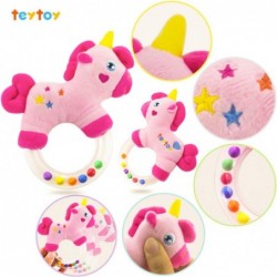 2pcs Soft Baby Rattles Pink Horse & Angel Pig Baby Girl Toy 3 6 9 12 Month Baby Shower $17.42 Baby Rattles & Plush Rings