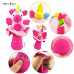 2pcs Soft Baby Rattles Pink Horse & Angel Pig Baby Girl Toy 3 6 9 12 Month Baby Shower $17.42 Baby Rattles & Plush Rings