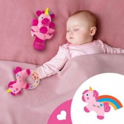 2pcs Soft Baby Rattles Pink Horse & Angel Pig Baby Girl Toy 3 6 9 12 Month Baby Shower $17.42 Baby Rattles & Plush Rings