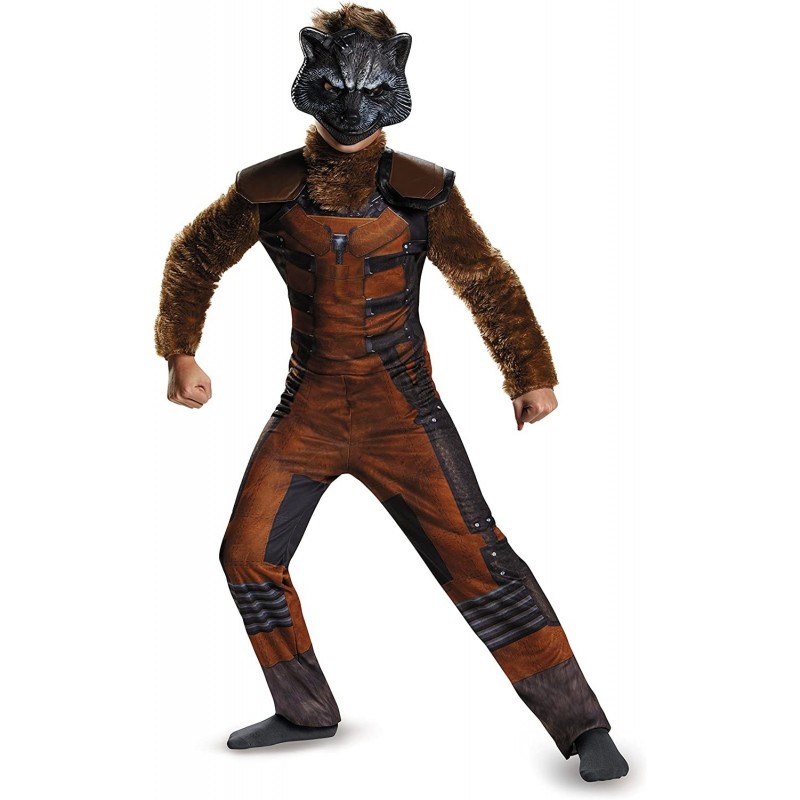 Marvel Guardians of The Galaxy Rocket Raccoon Deluxe Boys Costume One Color 4-6X $30.18 Kids' Costumes