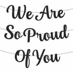 Felt We Are So Proud of You Banner - No DIY Required | Graduation Banner Congratulations Decorations | Graduation Party Decor...