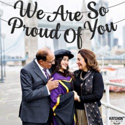 Felt We Are So Proud of You Banner - No DIY Required | Graduation Banner Congratulations Decorations | Graduation Party Decor...