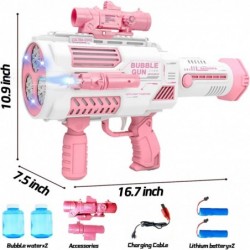 Automatic Gatlin Bubble Gun Rocket Launcher Bubble Machine Gun Thousands of Bubbles Per Minute Suitable for Kids Adults Suita...