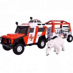 Maxx Action Lights & Sounds Snow Vehicle with Trailer - Polar Bear Transport (320674) $44.65 Kids' Play Trucks