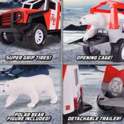 Maxx Action Lights & Sounds Snow Vehicle with Trailer - Polar Bear Transport (320674) $44.65 Kids' Play Trucks