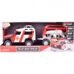 Maxx Action Lights & Sounds Snow Vehicle with Trailer - Polar Bear Transport (320674) $44.65 Kids' Play Trucks