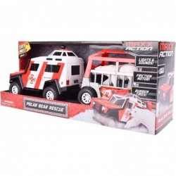 Maxx Action Lights & Sounds Snow Vehicle with Trailer - Polar Bear Transport (320674) $44.65 Kids' Play Trucks